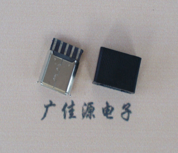厦门麦克-迈克 接口USB5p焊线母座 带胶外套 连接器