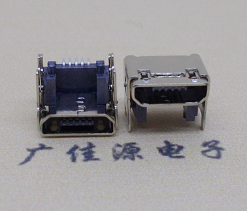 厦门MICRO USB 5P母座 SMT垫高 L=4.15双壳