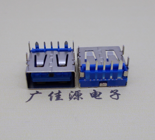 厦门 USB5安大电流母座 OPPO蓝色胶芯,快速充电接口