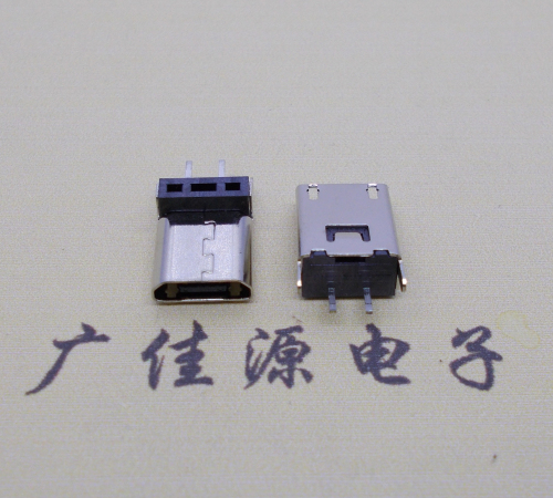 厦门micro 2p直插母座无卷边180度铆合式H=9.3、10.0、10.5、11.5mm